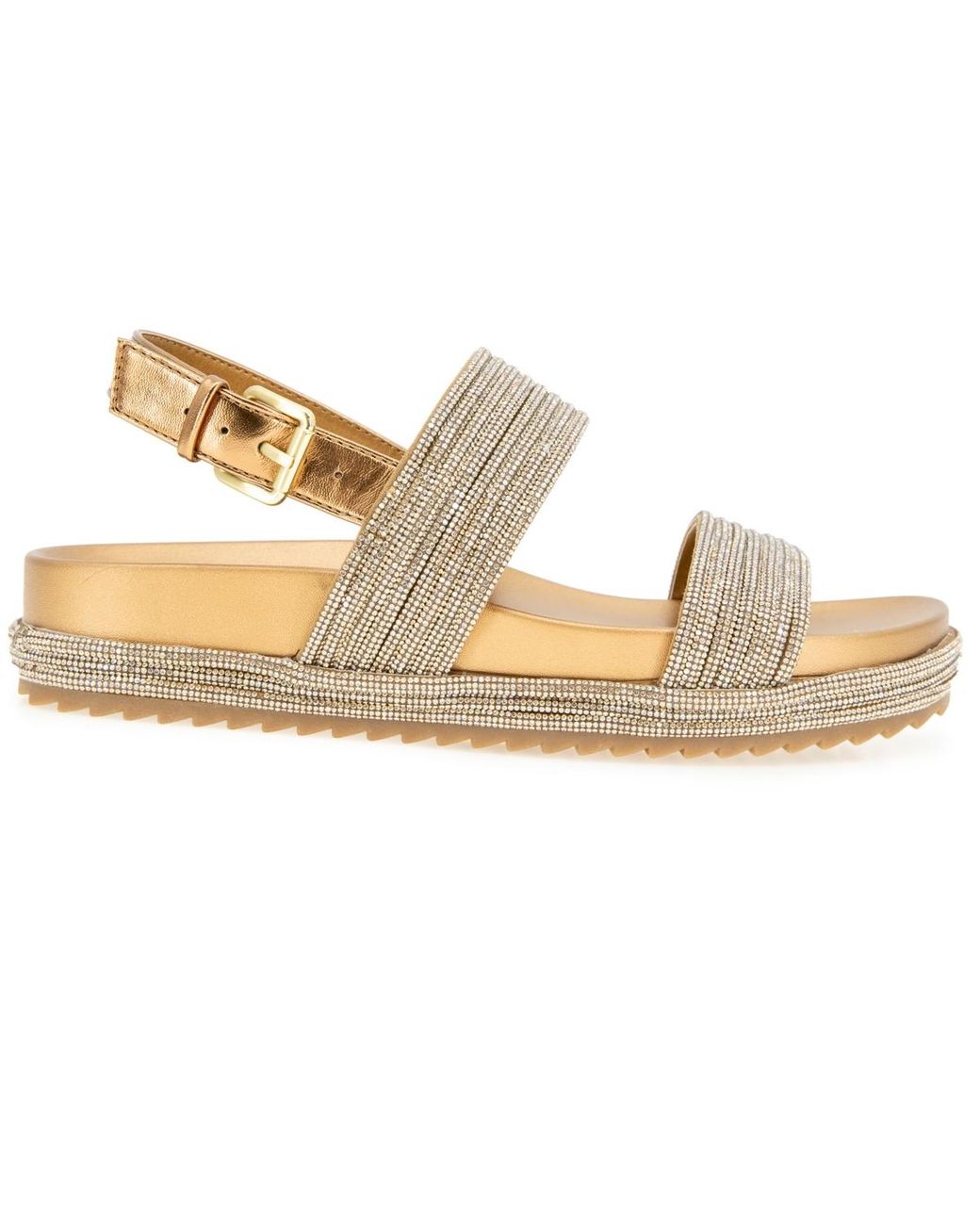 Kenneth Cole Metallic Debra Round Toe Sandals
