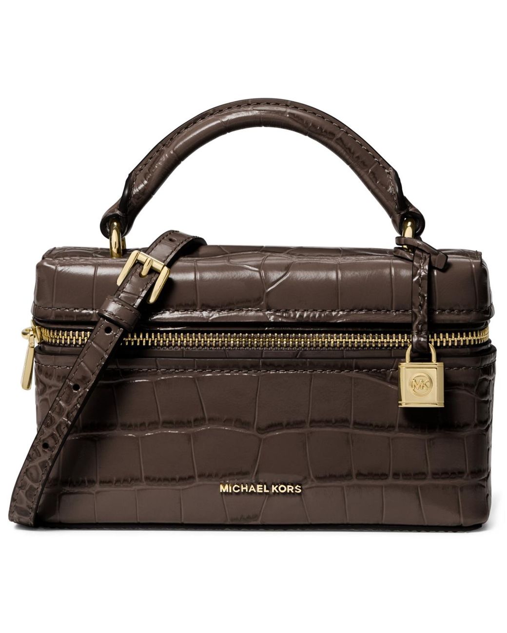 Michael Kors Jana Extra-small Crocodile Embossed Leather
