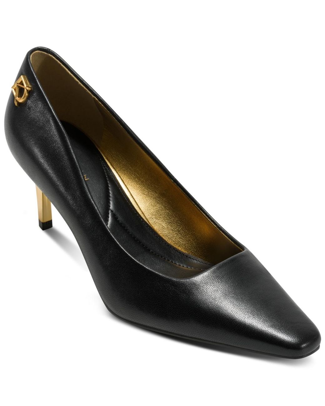 Donna Karan Savita Mid Pumps in Black | Lyst