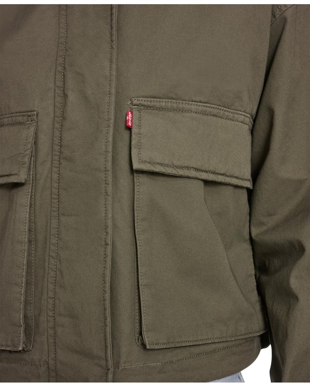 Levi's Green Cropped Surplus Jacket