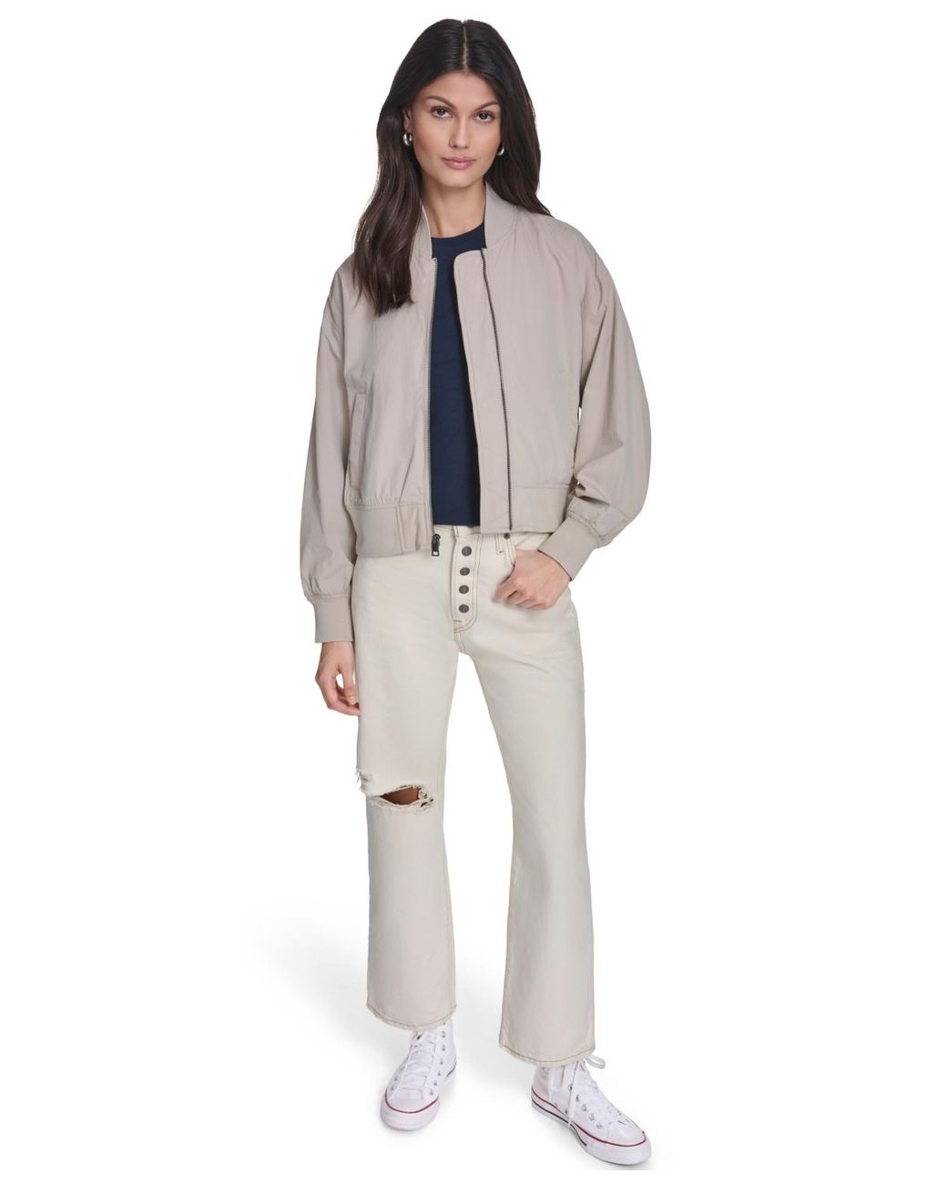 Levi's Gray Lightweight Bomber Jacket