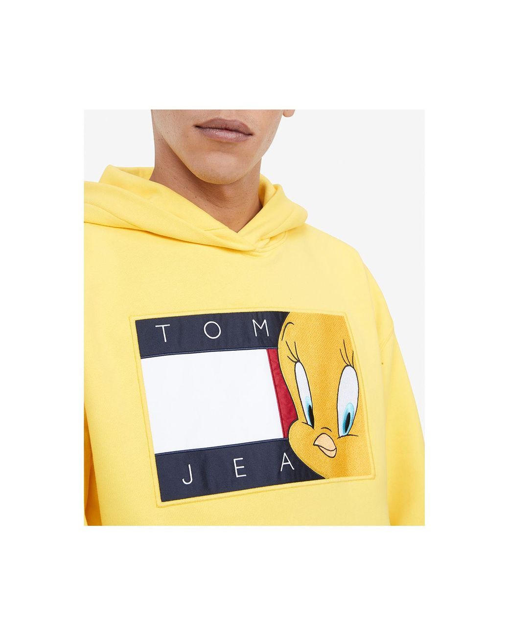 Tommy Hilfiger Space Jam: A New Legacy X Tommy Jeans Tommy Jeans Looney  Tunes Flag Popover Hoodie in Yellow for Men | Lyst