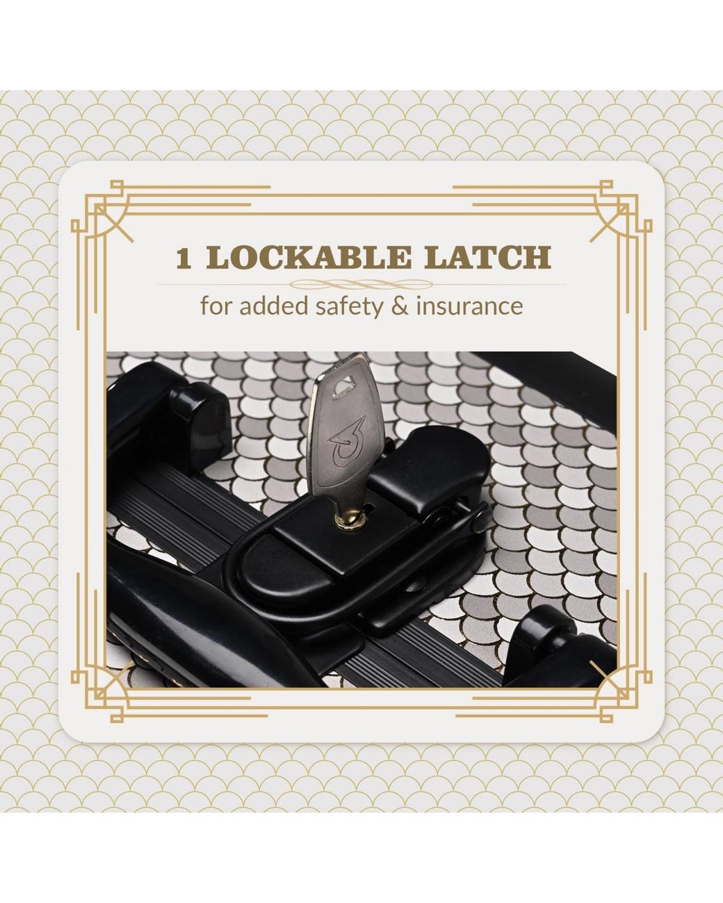 Byootique Gray Makeup Train Case