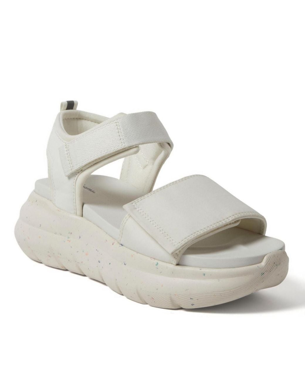 Dearfoams Metallic Odell Platform Sandal