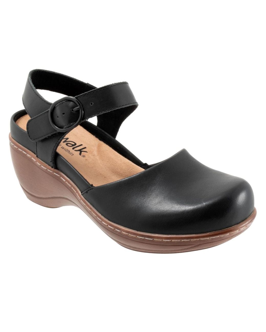 Softwalk® Black Mabelle Clog