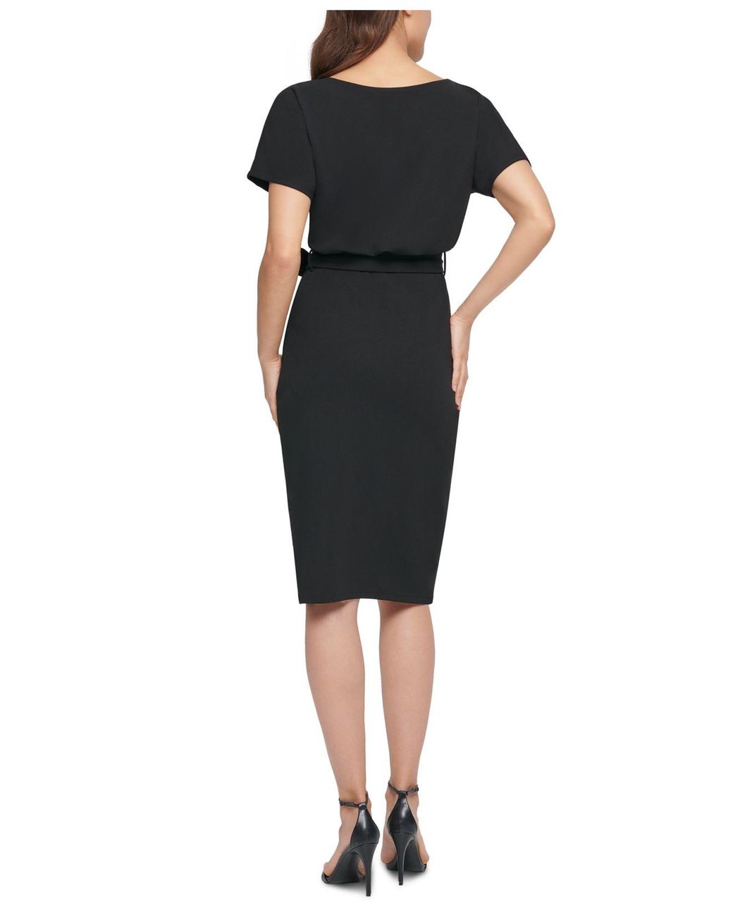 Kensie Synthetic Blouson Wrap Dress in 