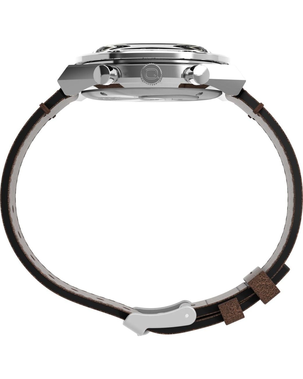 Timex Metallic Analog Leather Watch for men