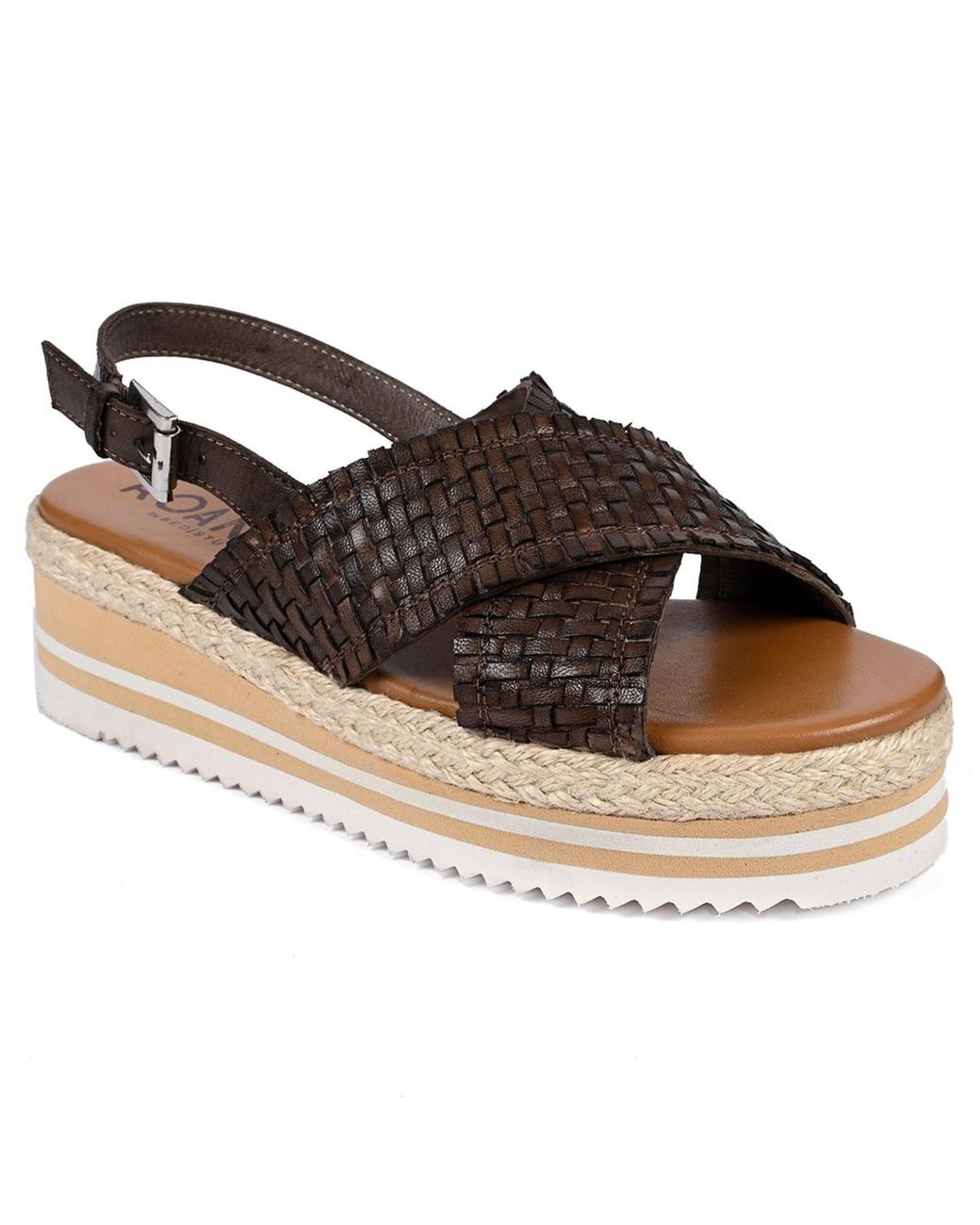Roan Brown Into Platform Sandal