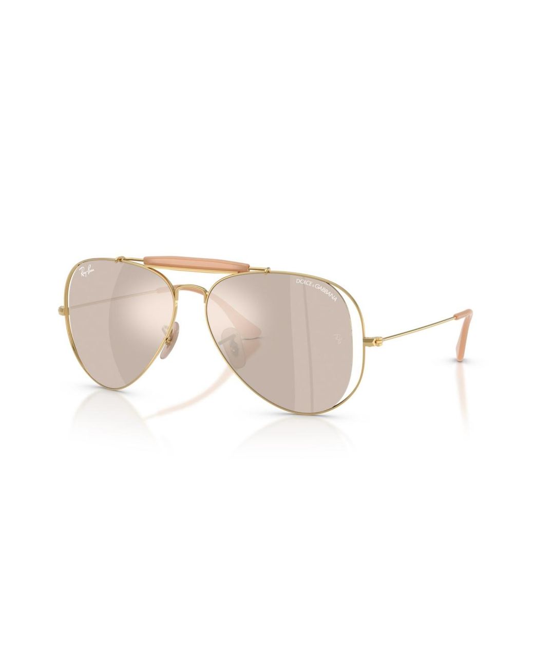 Ray-Ban White Pilot Sunglasses
