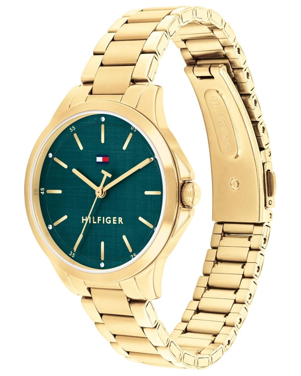 Tommy Hilfiger Metallic Quartz Tone Stainless Steel Bracelet Watch