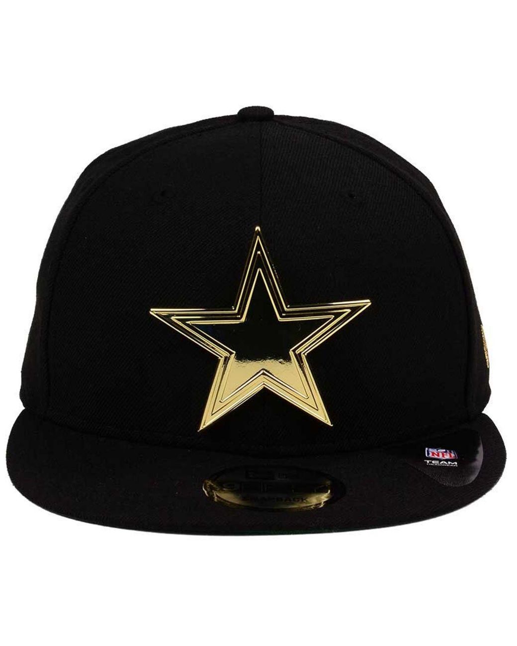 KTZ Dallas Cowboys O'gold 9fifty Snapback Cap in Black for Men | Lyst