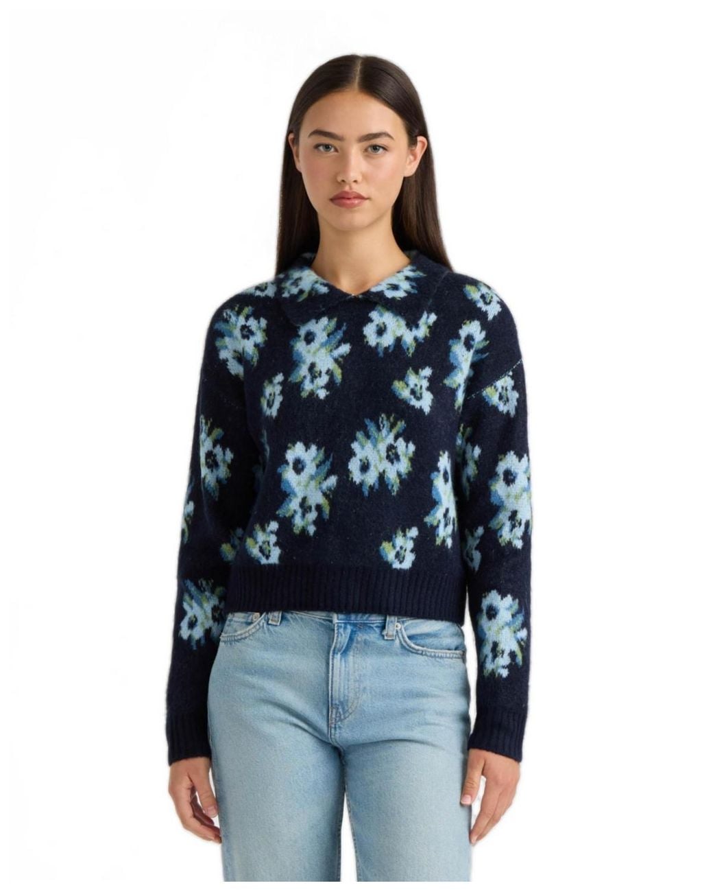 NVLT Blue Collared Sweater