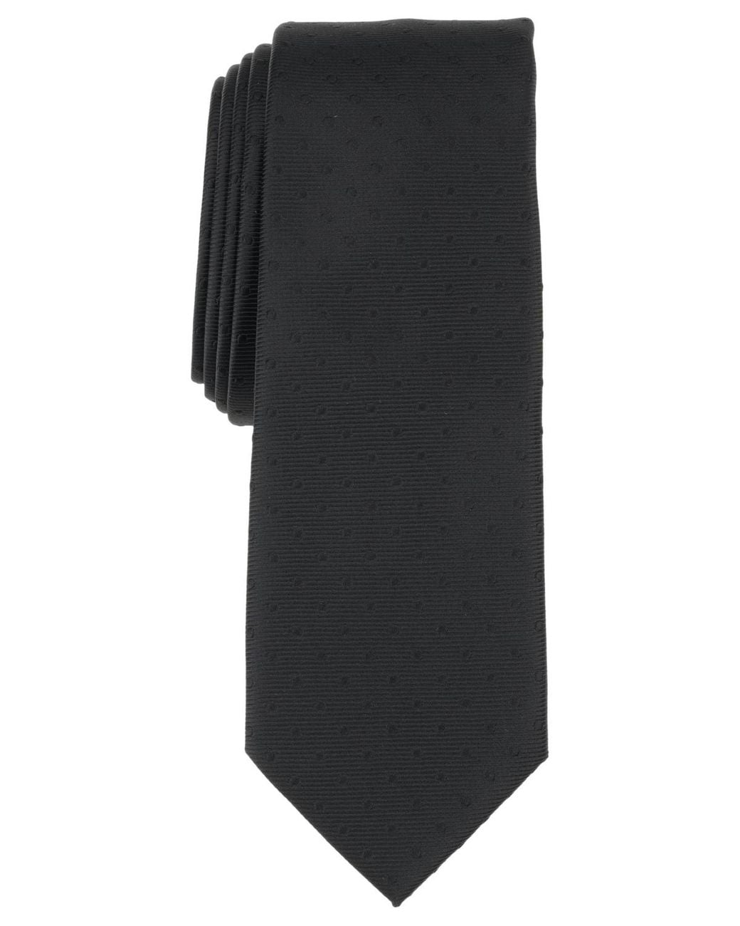 BarIII Black Grove Solid Pattern Tie for men