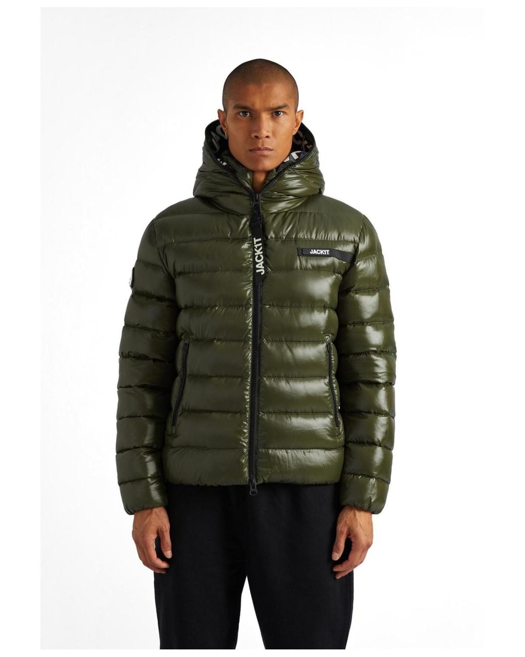 Jacket Green Hooded Insulated Jacket