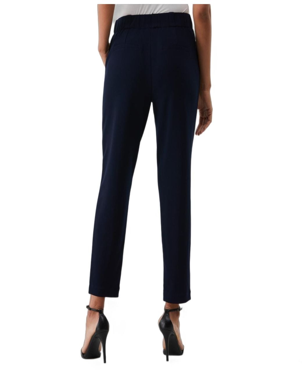 Rafaella Blue Petite Easy Pull On Pants
