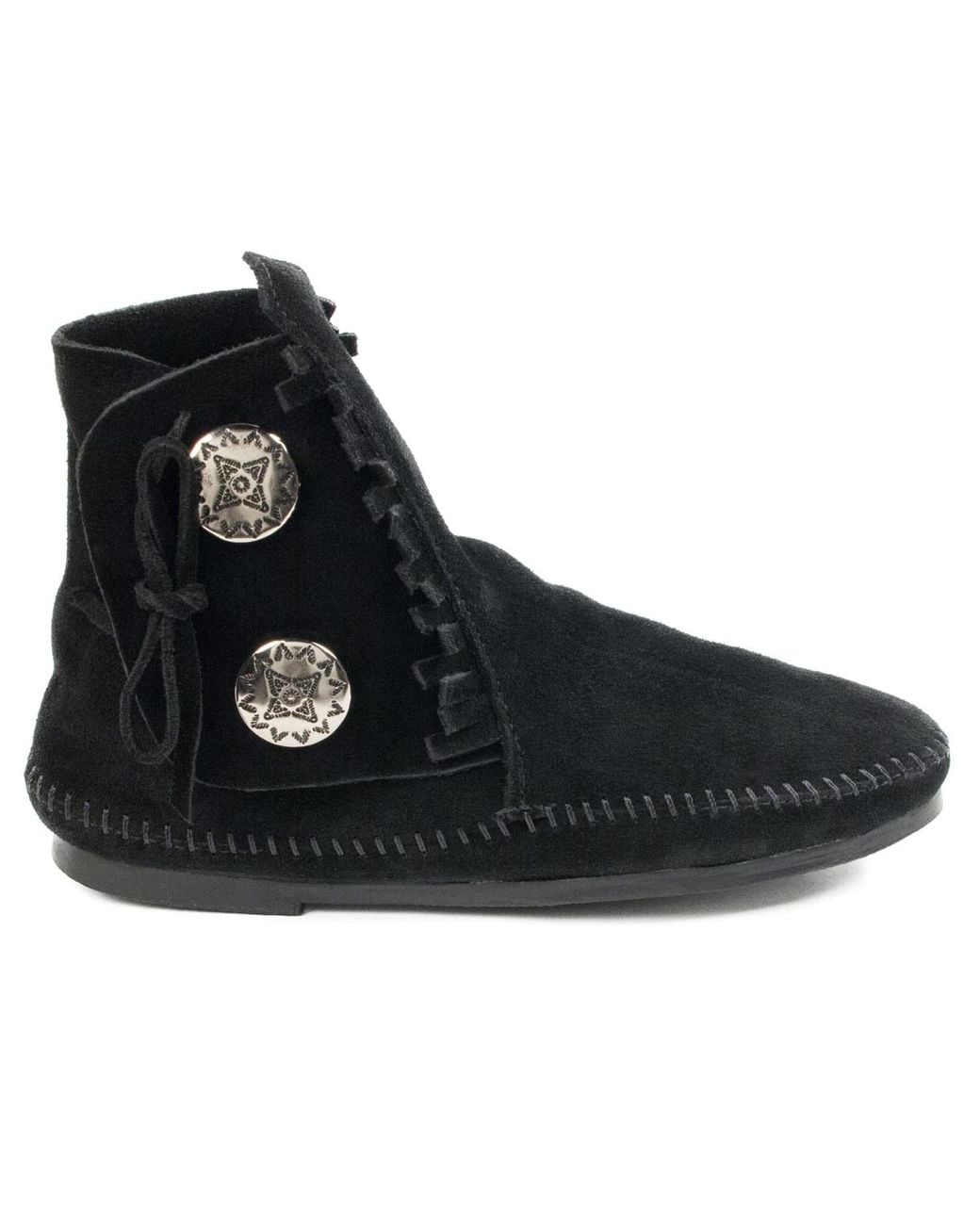 Minnetonka Black Two Button Boot