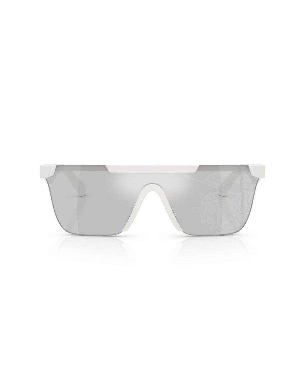 Burberry White Rectangle Sunglasses