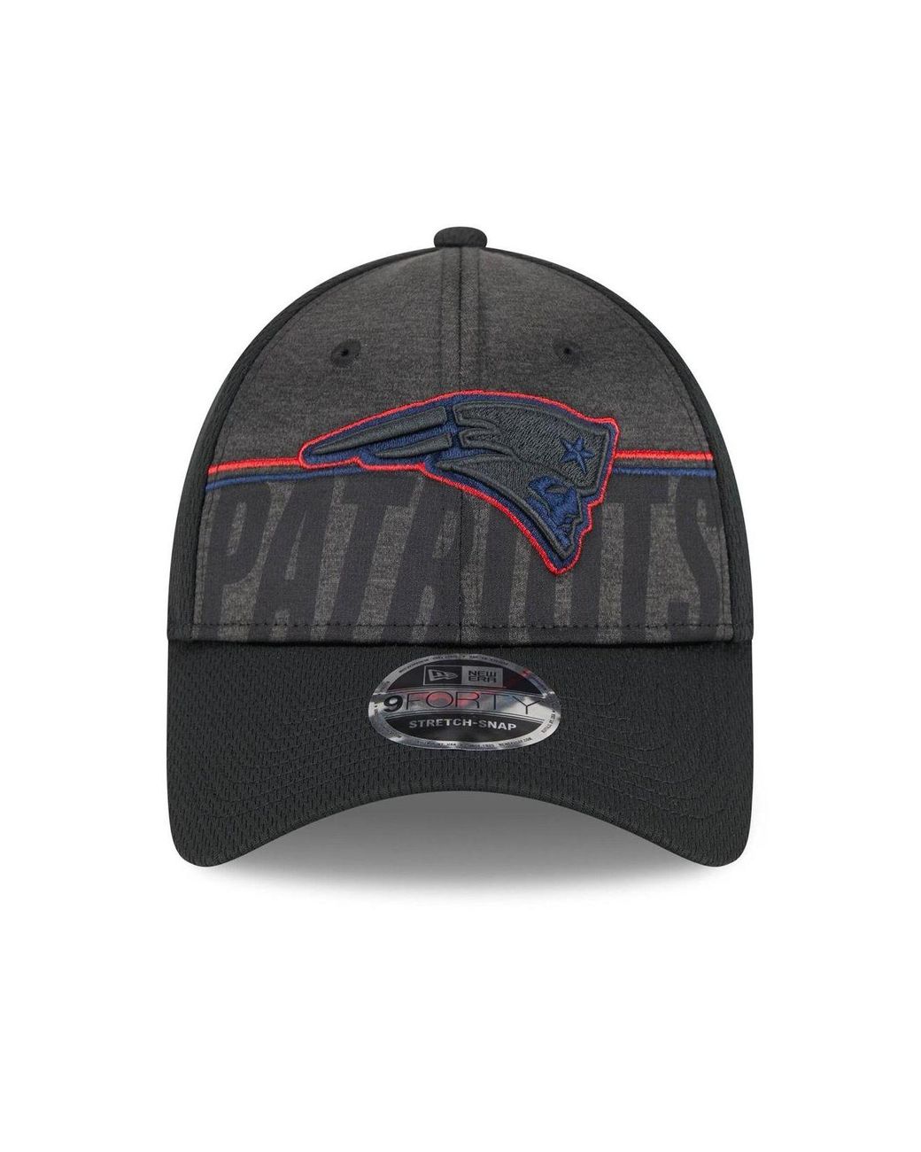 Men's New Era Black New England Patriots 2023 NFL Training Camp Team  Colorway 39THIRTY Flex Fit Hat