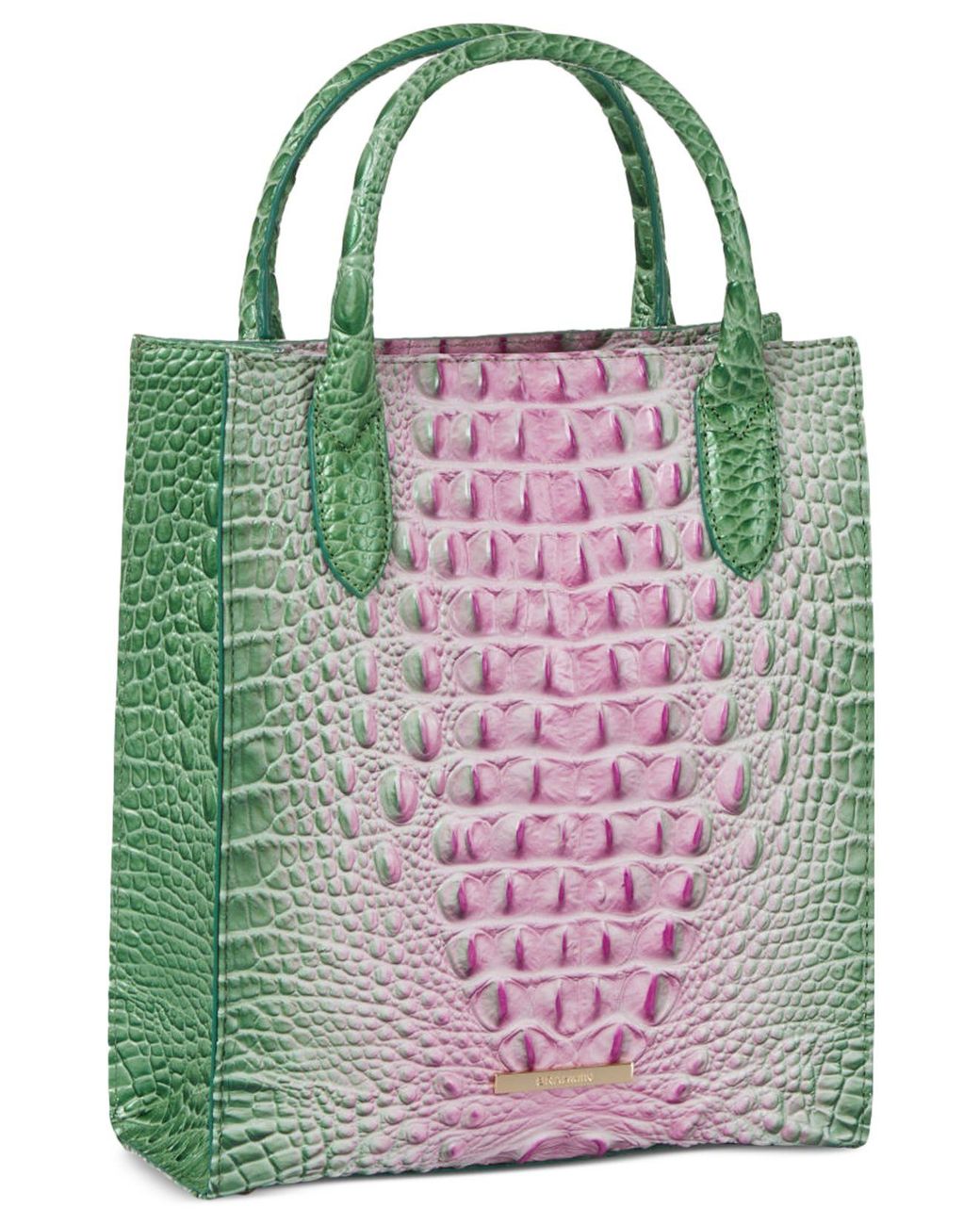 Brahmin Moira Ombre Melbourne Embossed Small Leather Tote in Pink Lyst