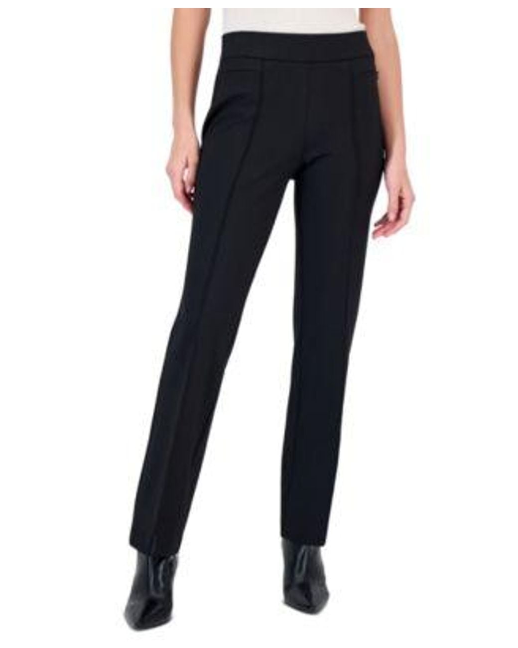 Kasper Blue Audrey Pull On Bootcut Pants