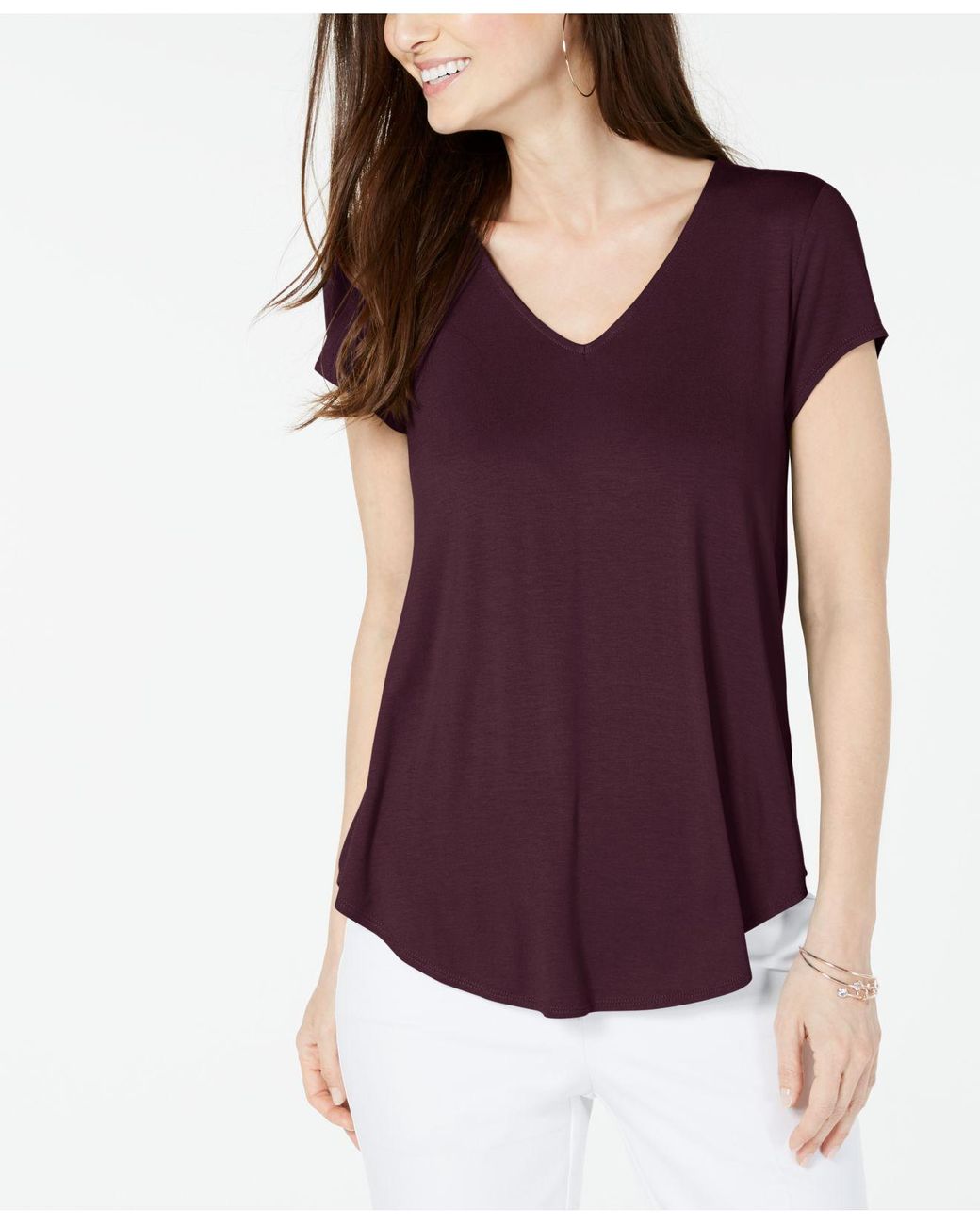 macys knit tops