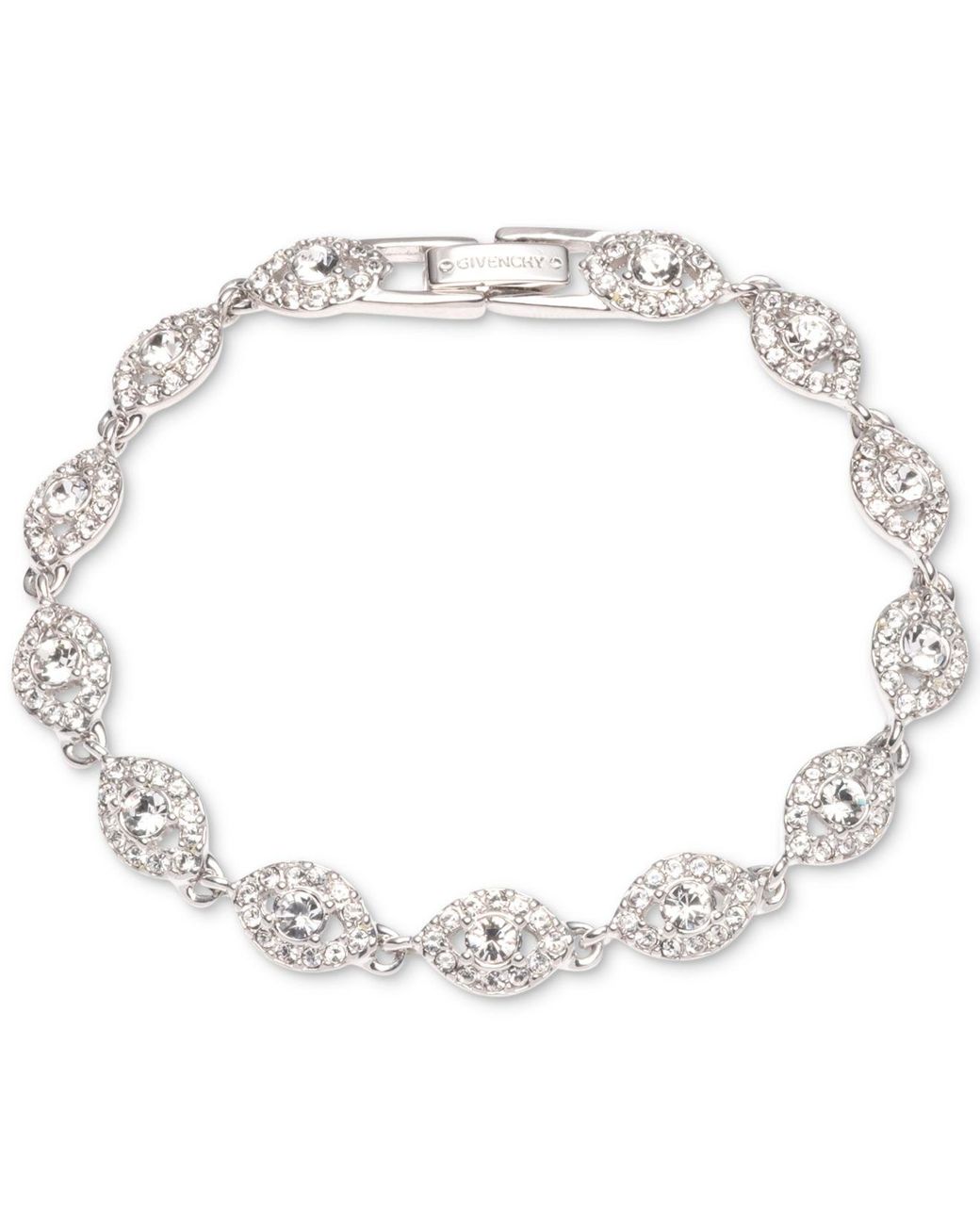Givenchy Crystal Flex Bracelet in Rhodium (Metallic) Lyst