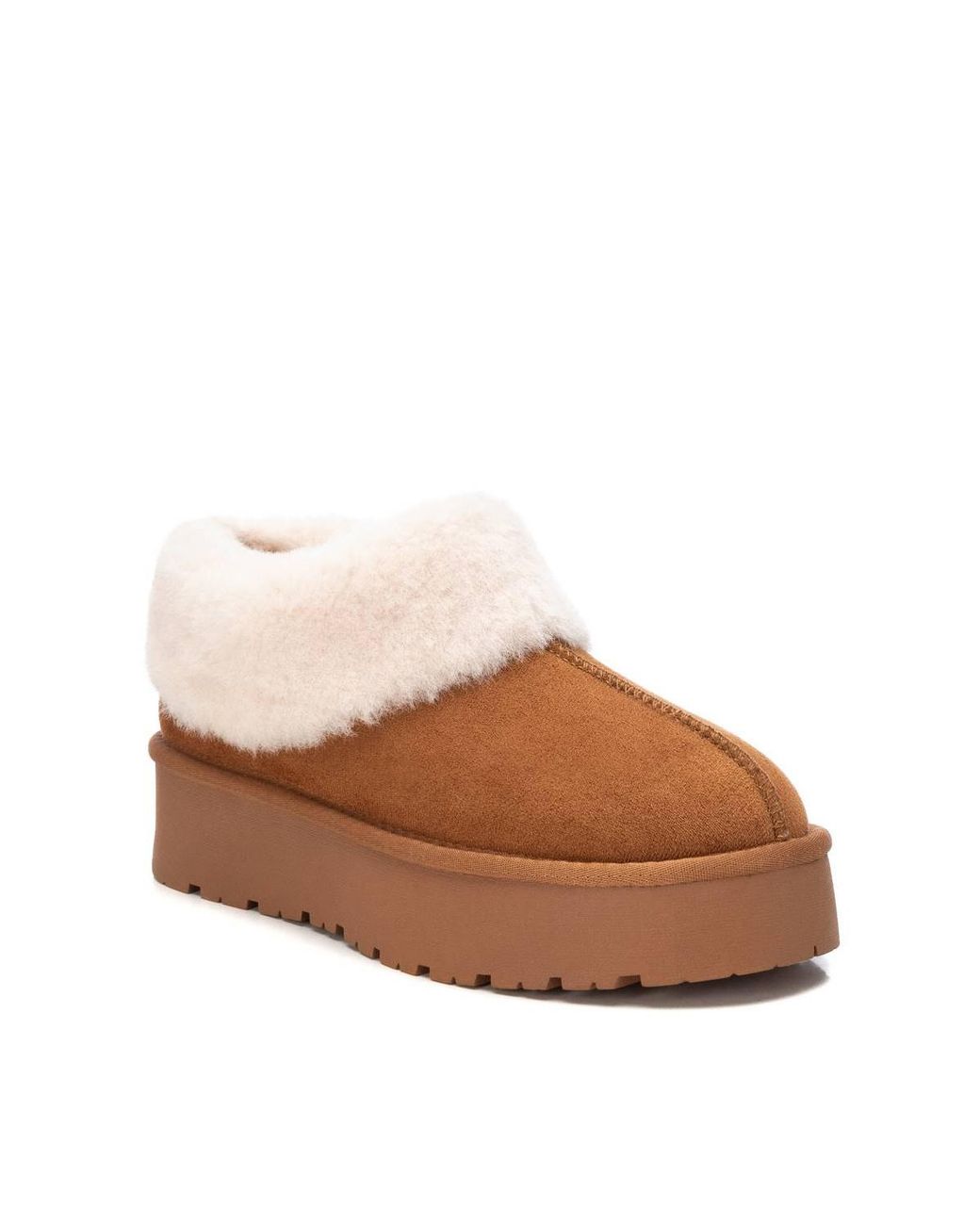 Xti Brown Winter Suede Clogs By