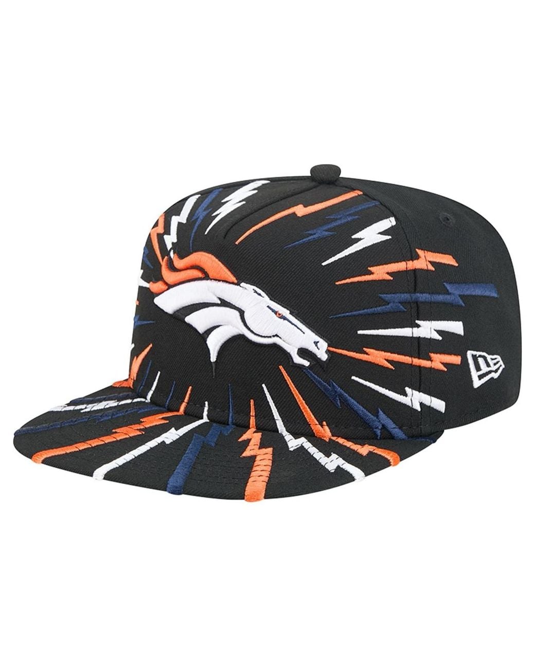 KTZ Black Denver Broncos Bolt 9fifty Snapback Cap for men
