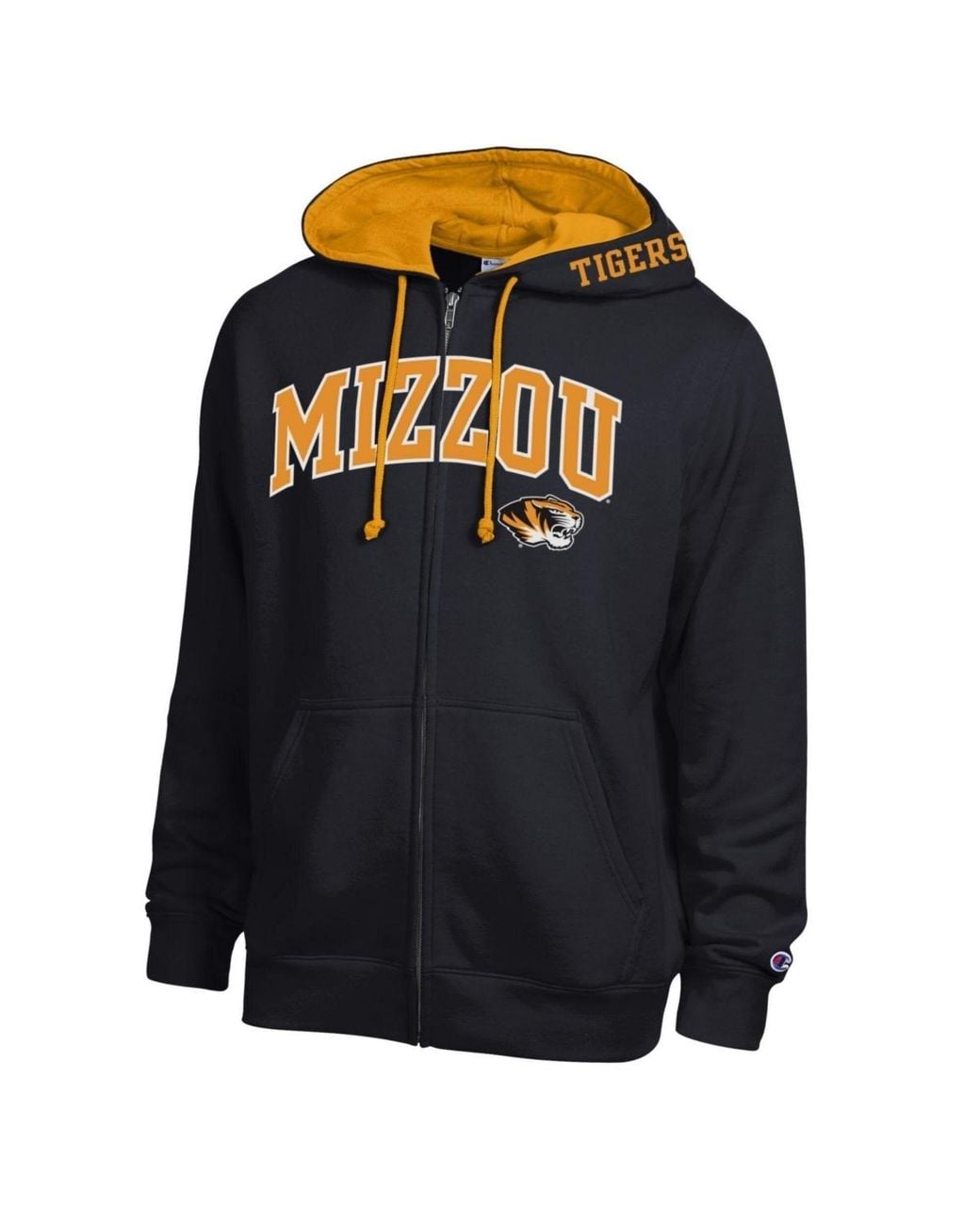 Champion Missouri Tigers Arch Logo Full-zip Fleece Hoodie in Black for ...