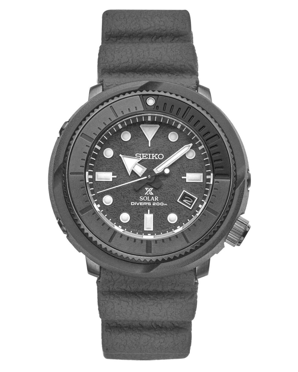 Seiko Solar Prospex Diver Gray Silicone Strap Watch 47mm For Men Lyst