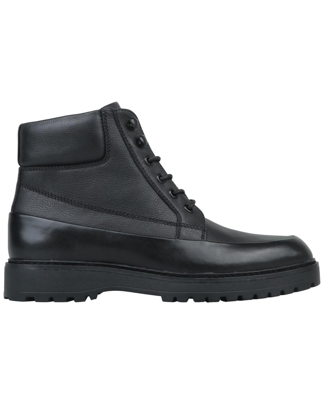 Alfani Black Leather Round-toe Boots for men