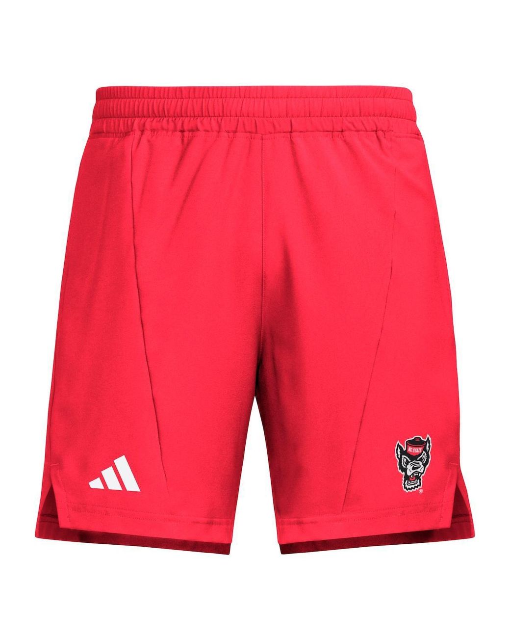 Adidas Red Nc State Wolfpack Program Woven Training Shorts for men