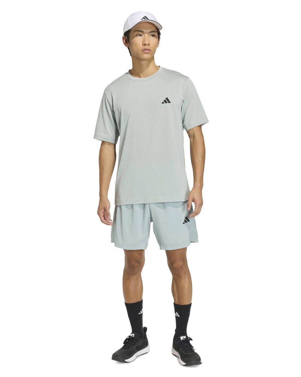 Adidas Blue Workout Essentials Base Woven Shorts for men