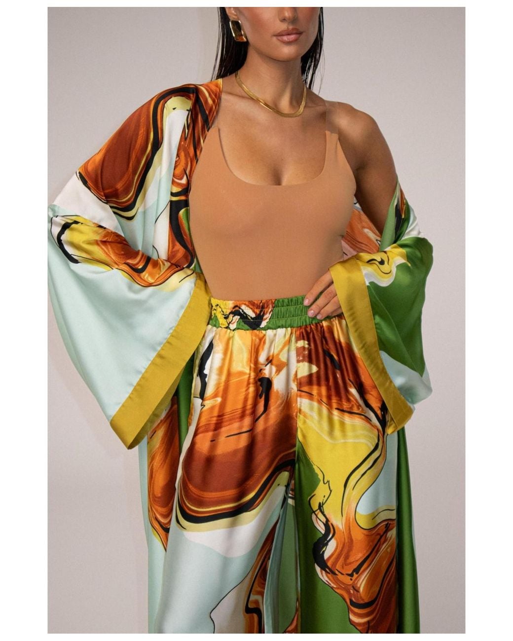 JLUXLABEL Multicolor Nola Maxi Duster