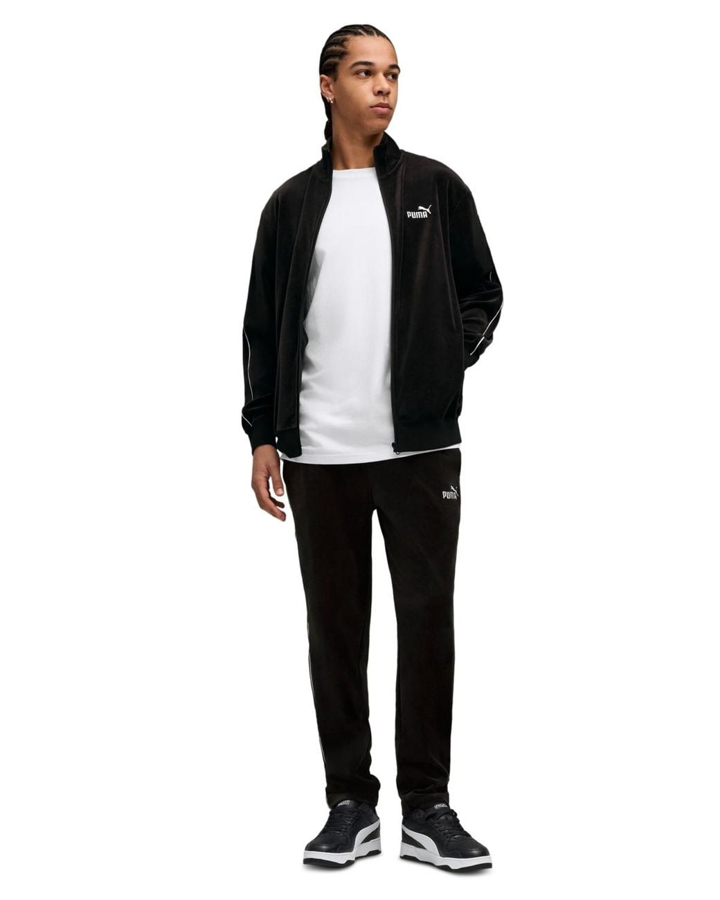 PUMA Black Essentials Elevated Track Pants for men