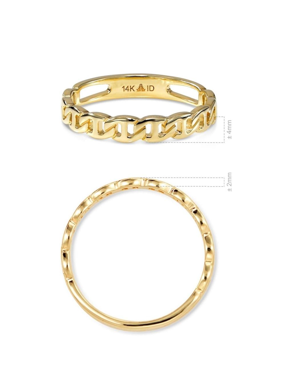 DEVATA Metallic Mariner Anchor Ring