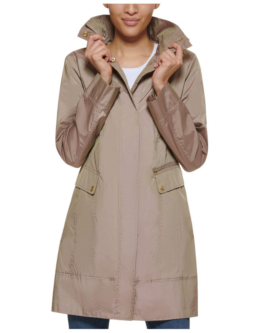 petite raincoats macys