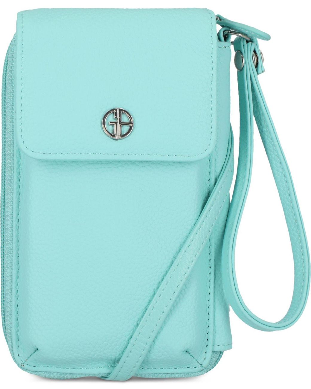 Giani Bernini Softy Leather Tech Crossbody Wallet, Created For Macy's