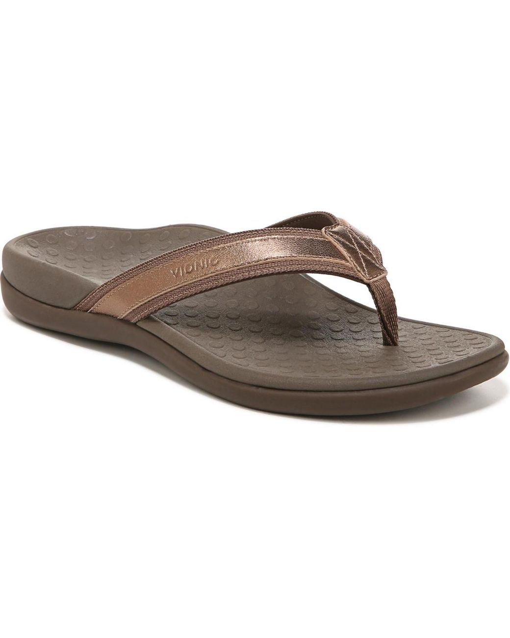 Vionic Gray Tide Thong Sandals