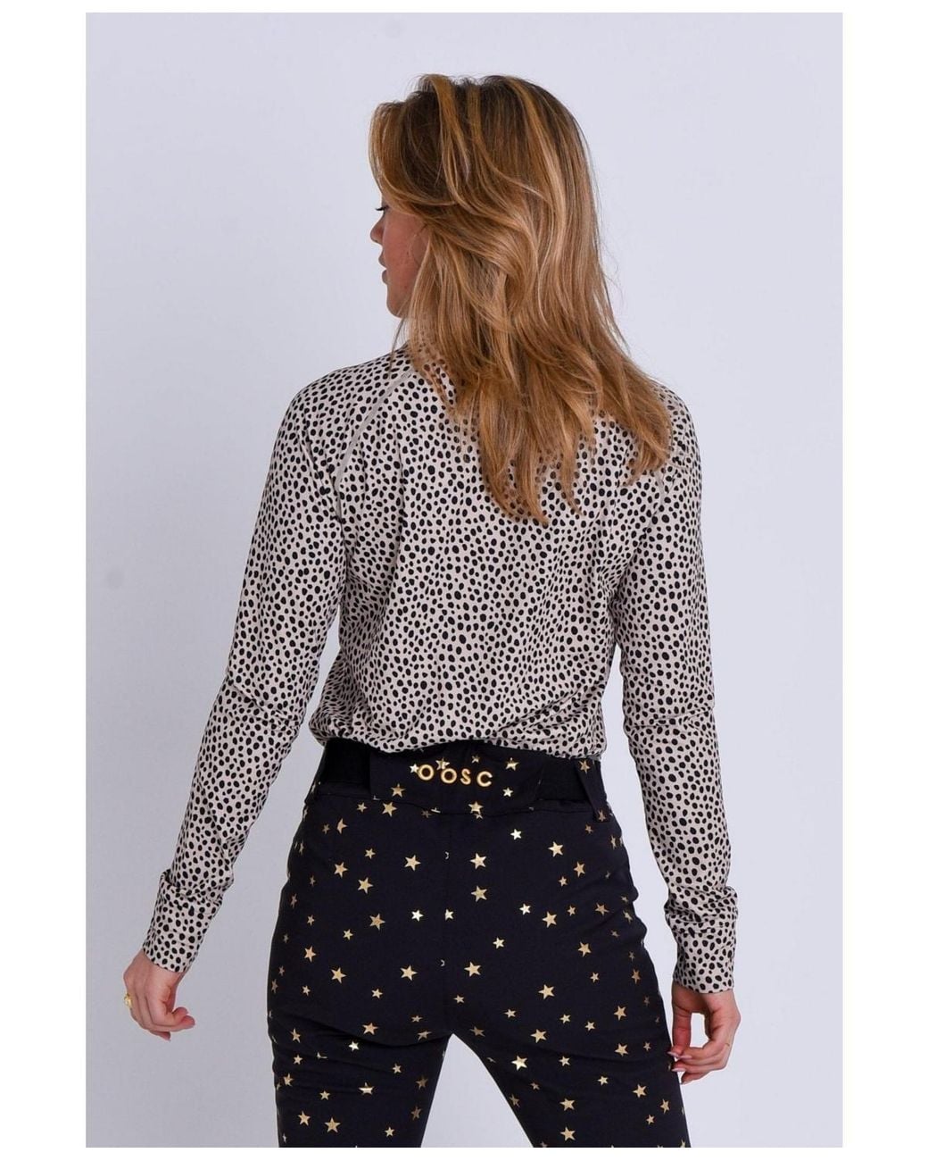 OOSC Gray Cheetah Baselayer Top