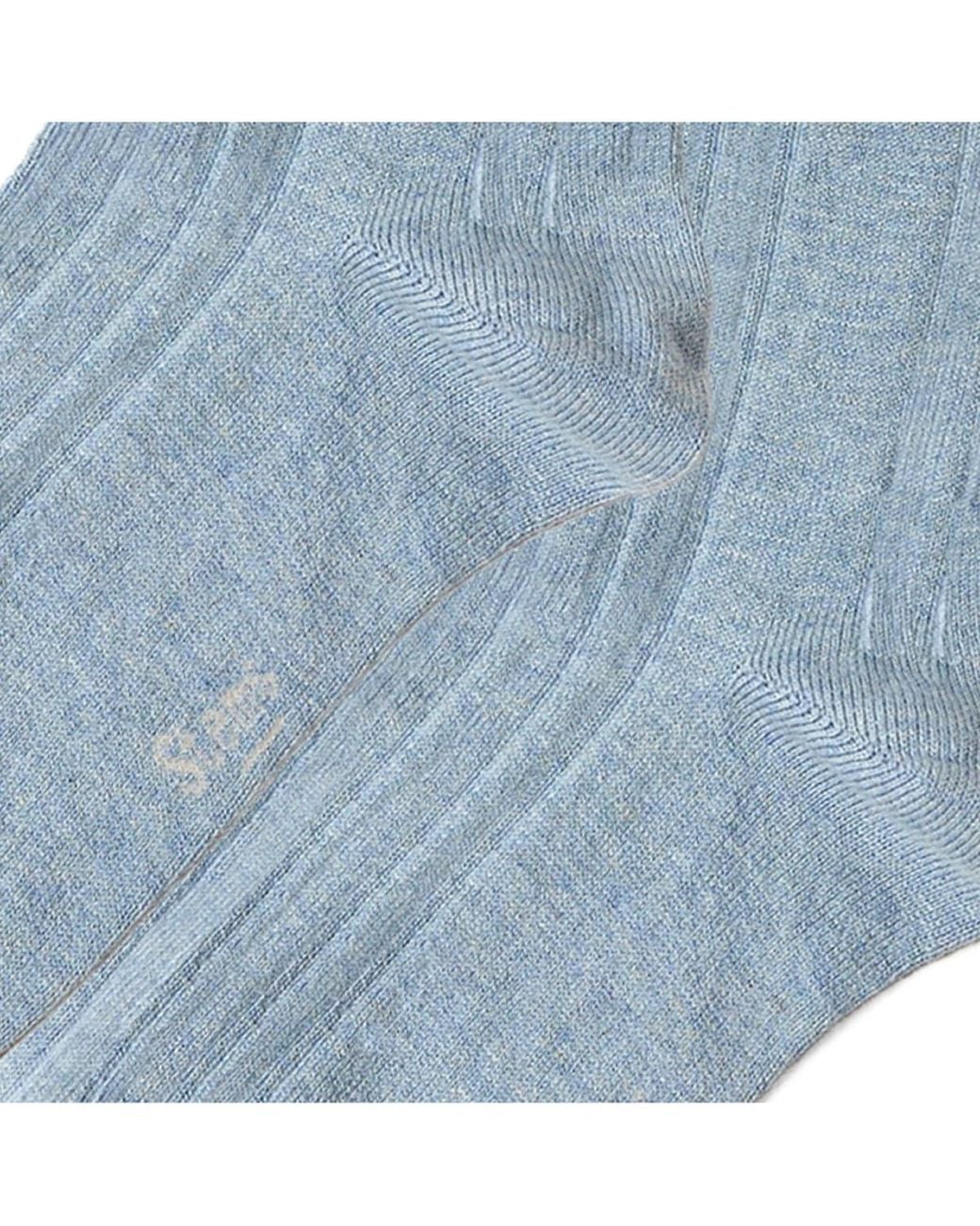 Stems Blue Dream Sleep Striped Crew Socks