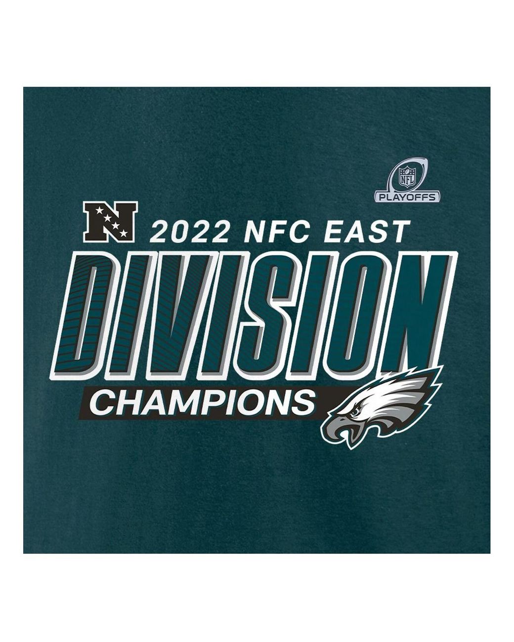 Men's Fanatics Branded Midnight Green Philadelphia Eagles 2022 NFC East Division Champions Divide & Conquer Big & Tall T-Shirt