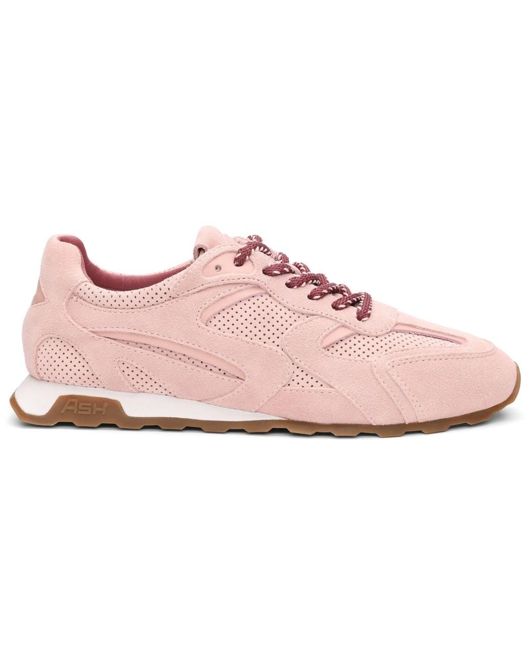 Ash Pink Kasar Round Toe Sneakers