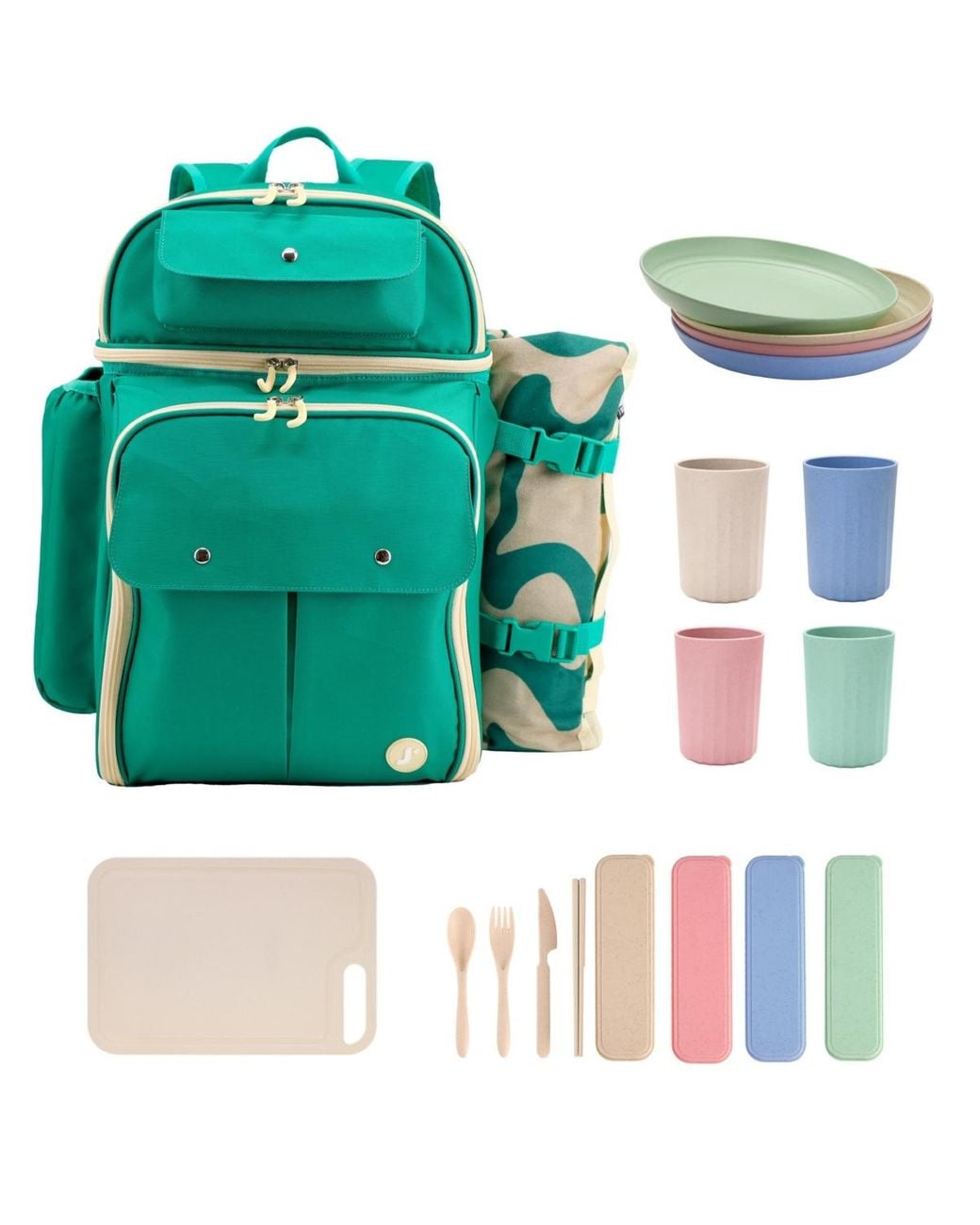 J World Green Picnic Backpack