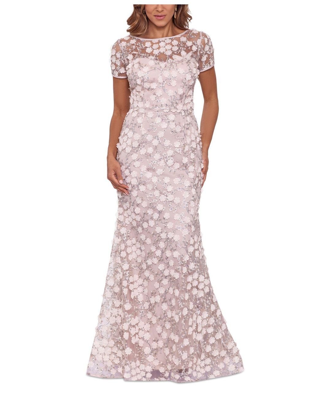 xscape applique gown