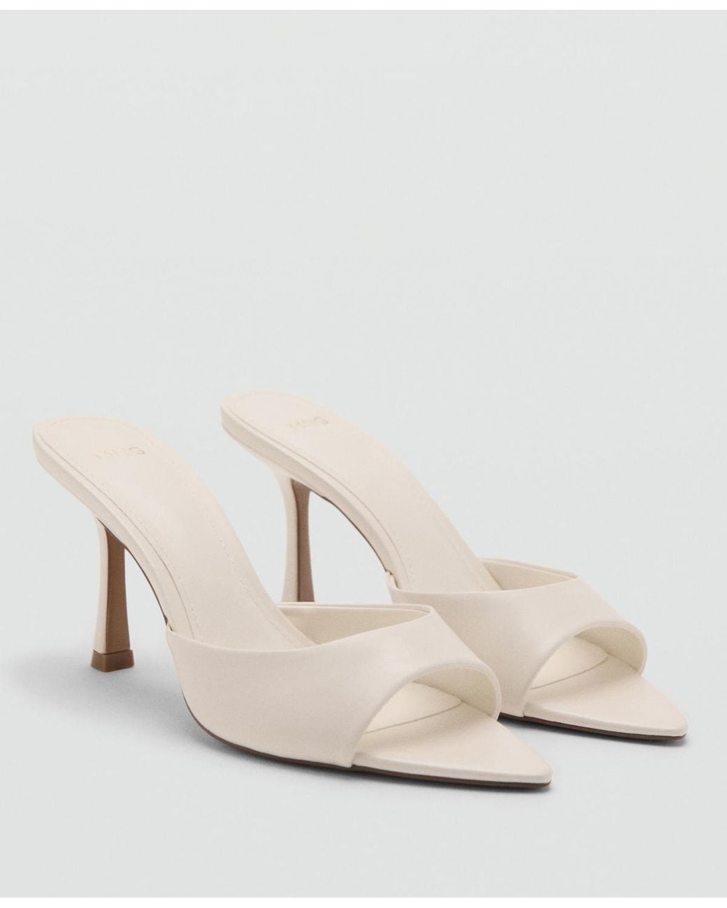 Mango Natural Pointed-heel Sandals