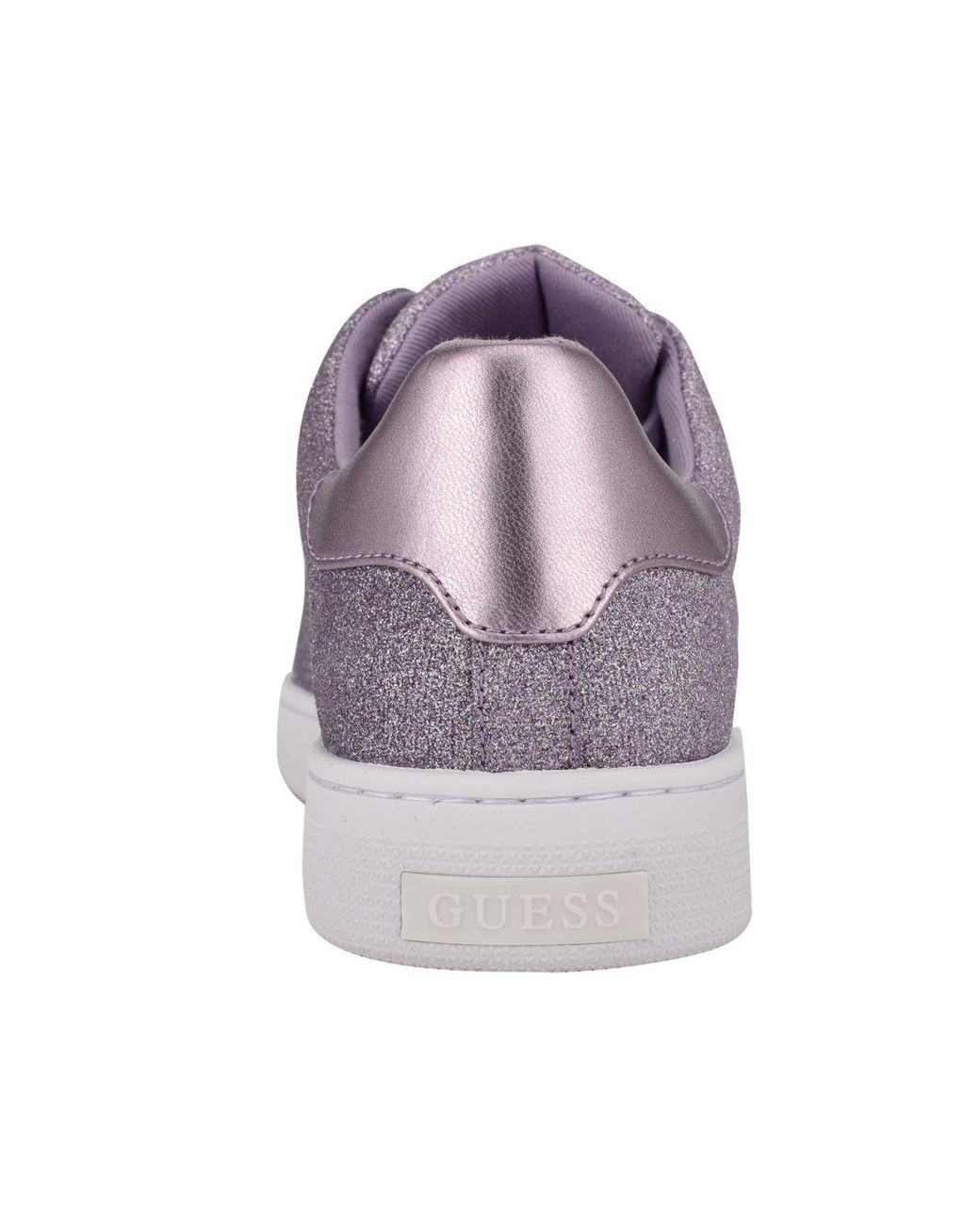 guess silver glitter trainers