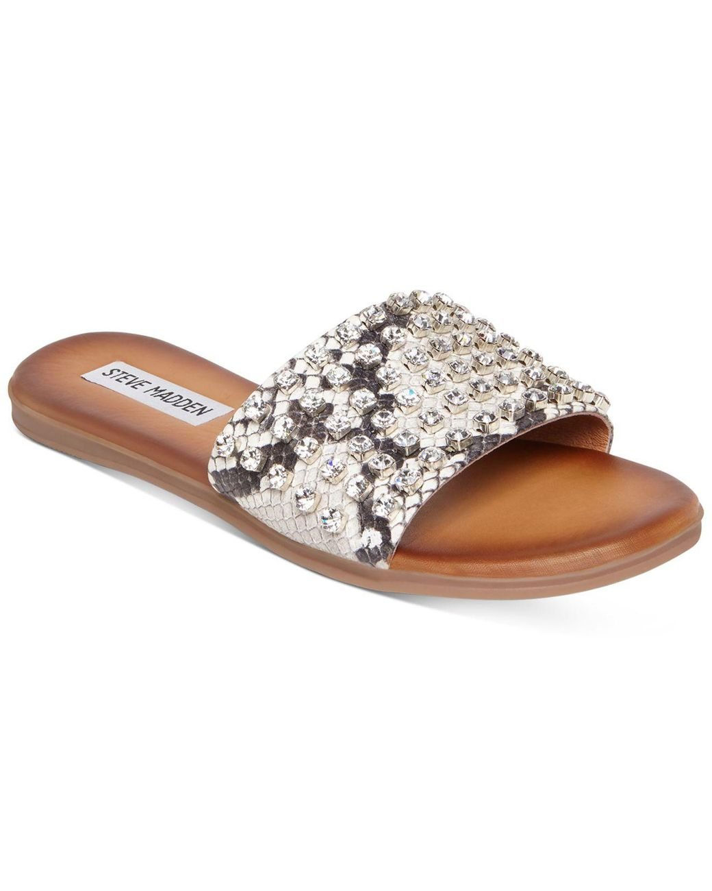 Steve Madden Firework Rhinestone Sandals | Lyst