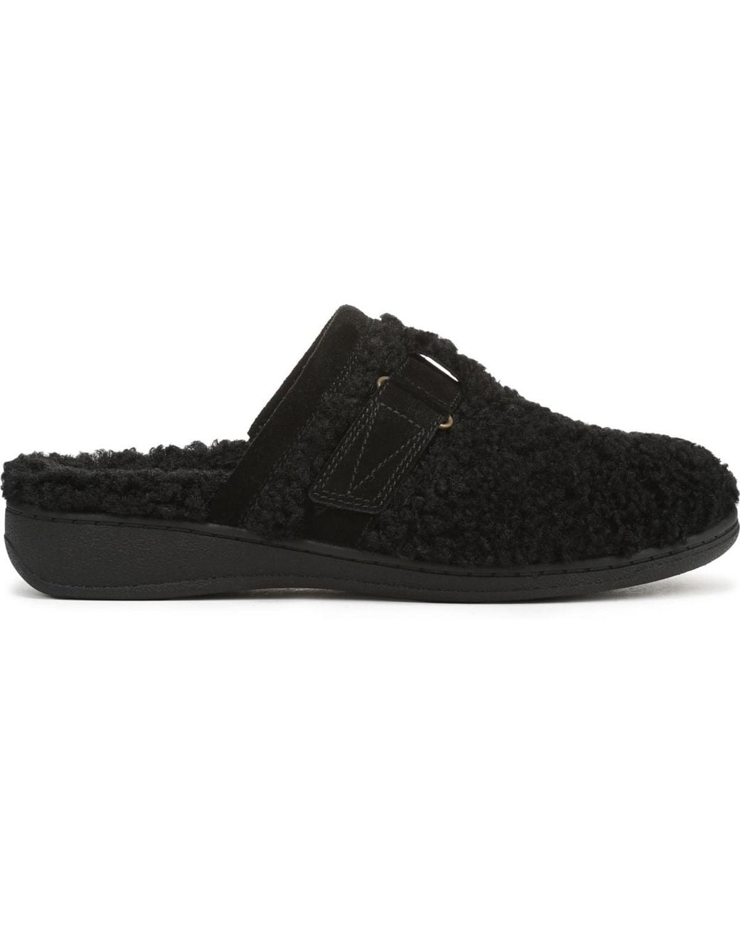 Vionic Black Izzy Mule Slippers