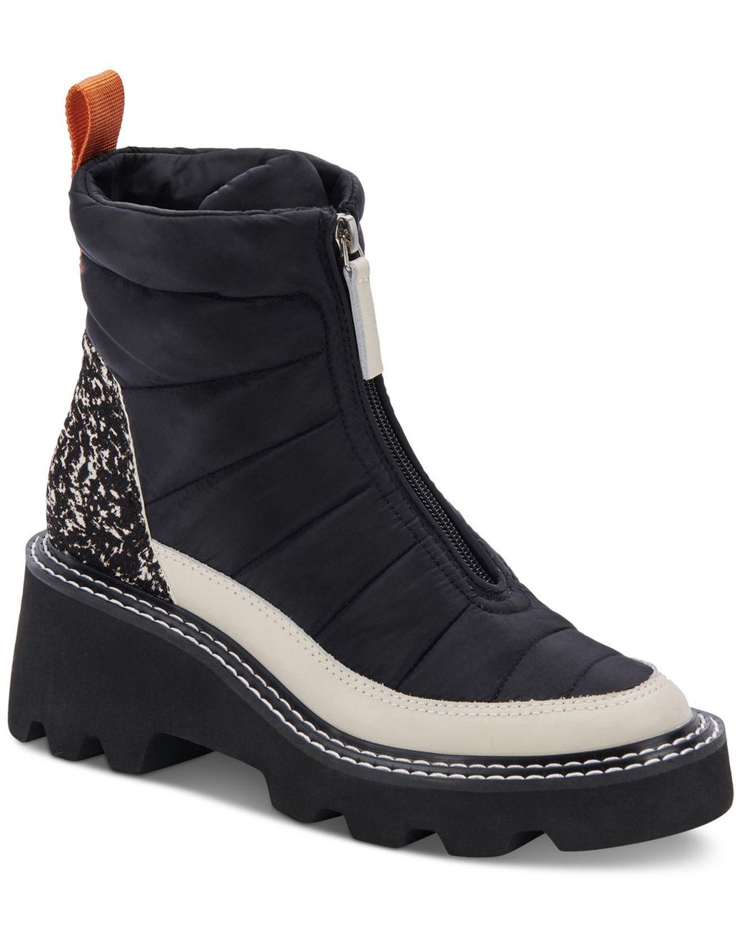 dolce vita suede wedge booties